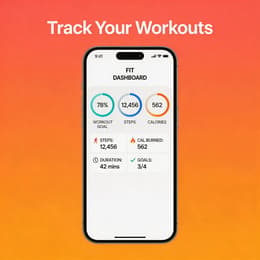 Fitness app store screenshot