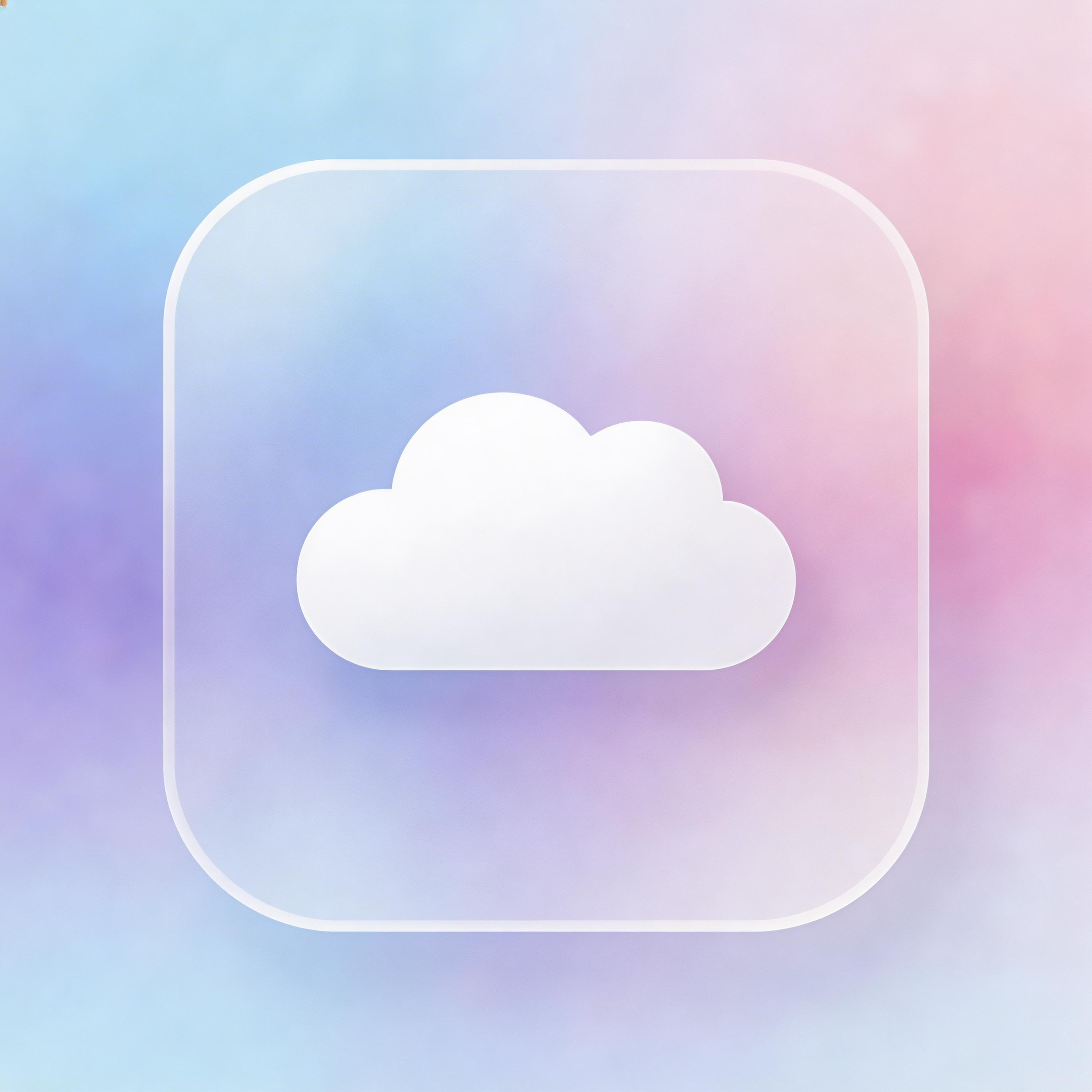 Glassmorphism weather icon