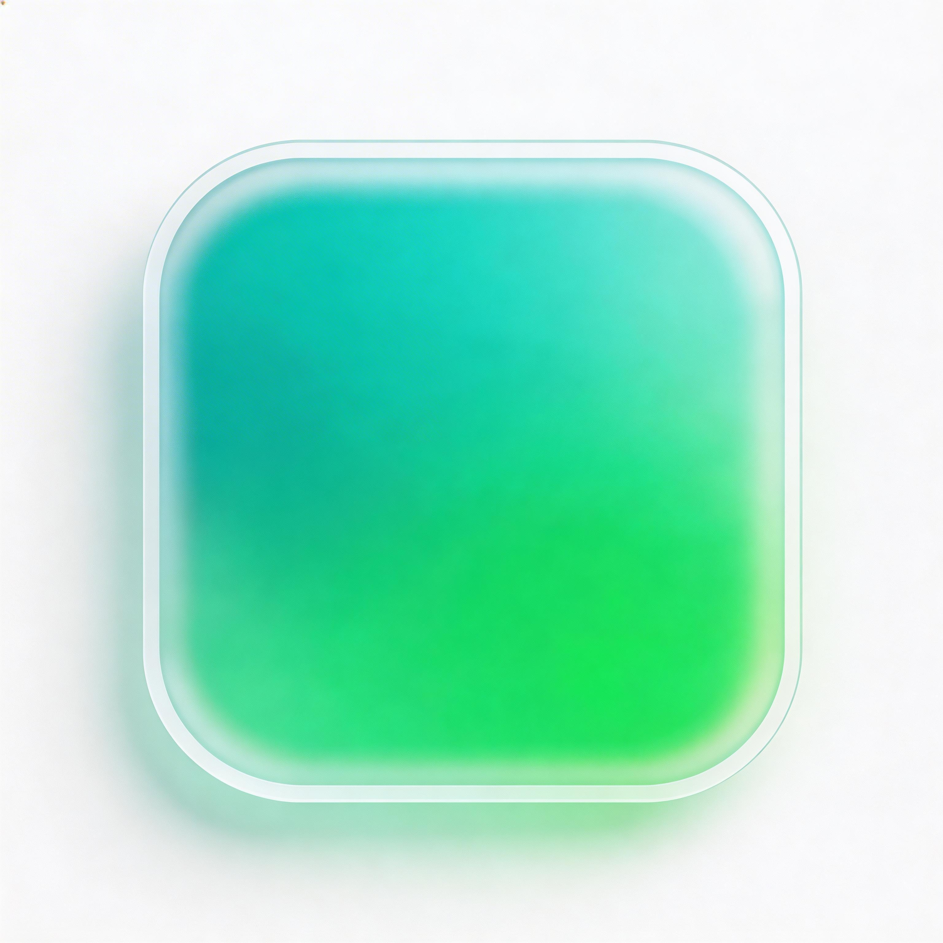 Next.js app icon with glassmorphism teal style