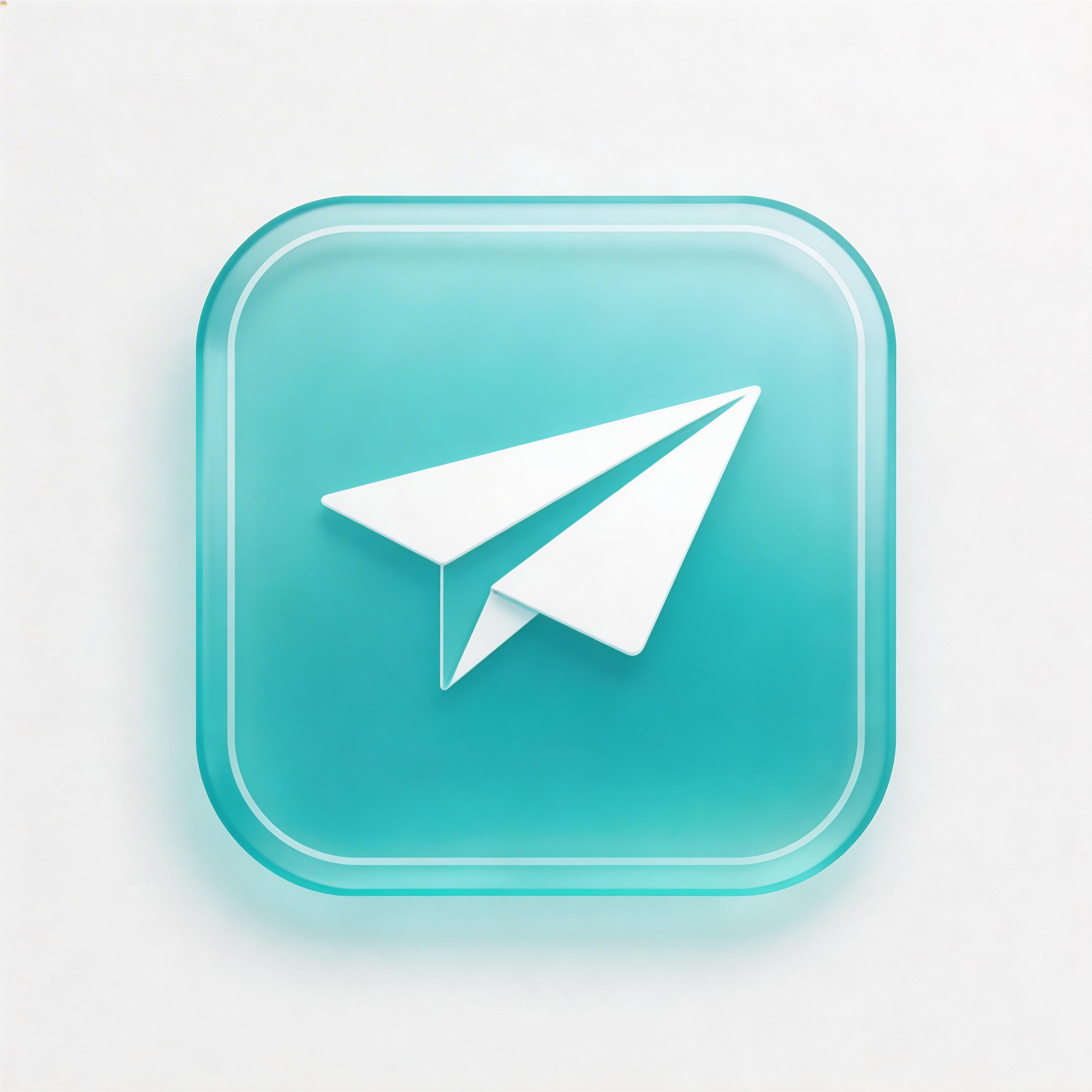 React Native travel app icon with teal glassmorphism