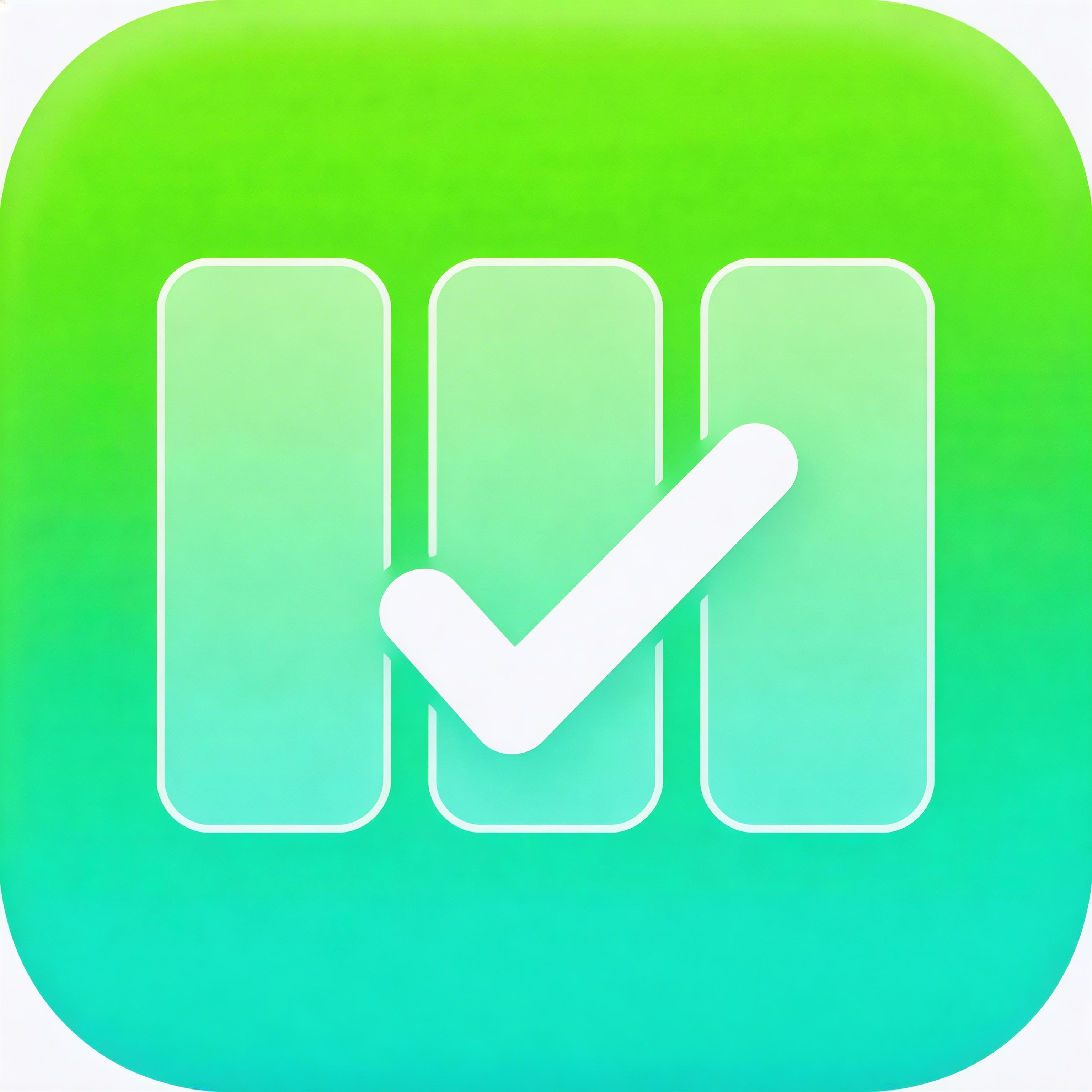 SaaS project management app icon with green gradient