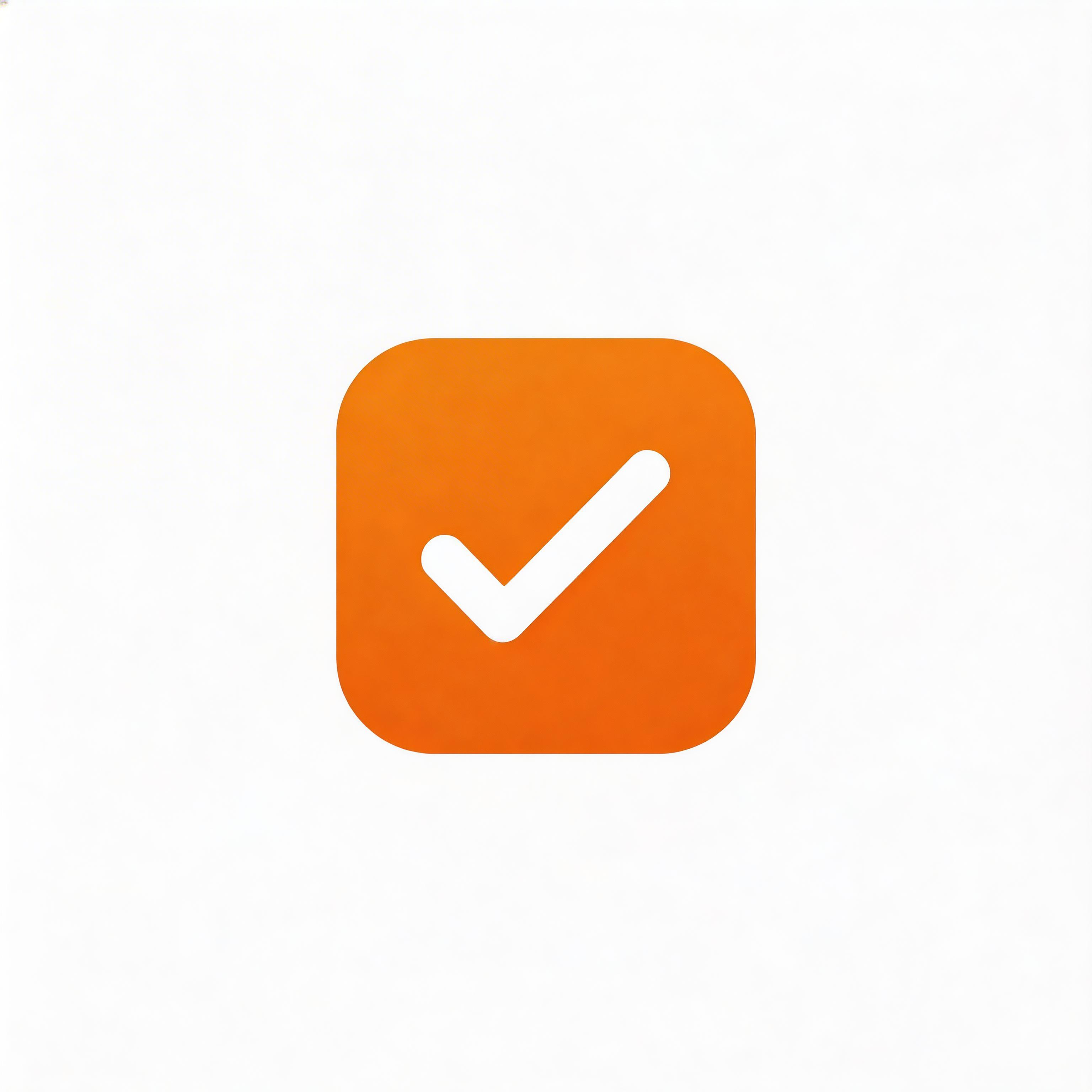 Swift productivity app icon with orange minimalist design